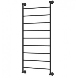 Lillian Heated Towel Rail, 600 x 1208mm, Matte Black 9 Bars